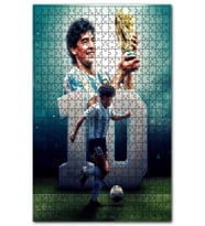 Cakapuzzle Diego Maradona 1986 Dünya Kupası Puzzle Yapboz MDF (Ahşap) (500 Parça)