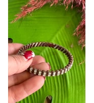 ZİRKON TAŞLI KADIN BİLEZİK ÇAP 6 CM (Kahverengi)
