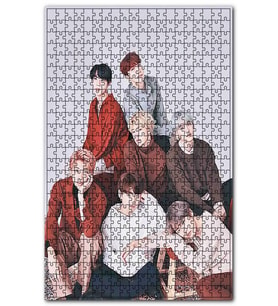 Cakapuzzle BTS Kore Pop Casual Kıyafetler Puzzle Yapboz MDF (Ahşap) (1000 Parça)