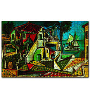 Cakapuzzle Mediterranean Landscape, 1953 by Pablo Picasso  Puzzle Yapboz MDF (Ahşap) (1000 Parça)