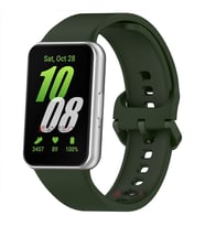 Sneezy Samsung Galaxy Fit 3 Kordon PureLux Soft Yumuşak Silikon Kordon Kayış (Koyu Yeşil)