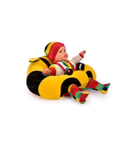 TOKKO Bebek Bebe Yatmaz Oturma Destek Minderi - Bebek Koltuğu - Büyük Bebek Oturağı Bebeyatmaz (Sarı-Siyah)