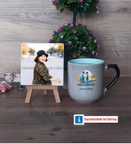 Temizlik Görevlisi Fotoğraflı Dekoratif Taş, Kupa Bardak Beyaz Hediye (Model 10)