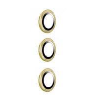 Galaxy S24 Plus Kamera Lens Koruyucu Cam Filmi (Gold)