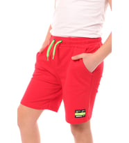 Toontoy Erkek Çocuk Paça Armalı Şort (Kırmızı)