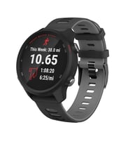 Xiaomi Watch S1 -S1 Active -Mi Watch -Watch Color 22mm Uyumlu Stride Çift Renkli Silikon Kordon (Beyaz - Siyah - Gri)
