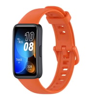 Huawei Band 8 Uyumlu Spor Silikon Kordon (Turuncu)