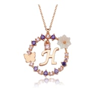 Manolya Çiçeği Düşler Işıltısı 14K Rose Gold Kadın Kolye (102)