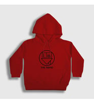 Presmono Unisex Çocuk Beyaz Logo The Neighbourhood Kapüşonlu Sweatshirt 175847tt (Kırmızı)