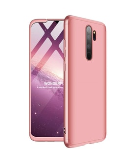 Microsonic Xiaomi Redmi Note 8 Pro Kılıf Double Dip 360 Protective (Rose)