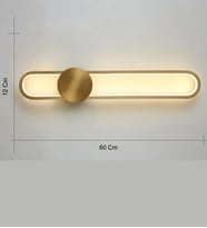 60 Cm Modern Led Duvar Uzun Aplik (Gold)