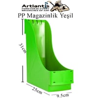 Plastik Magazinlik 1 Adet Plastik Kutu Klasörü Magazinlik A4 Dosya ve Masa Düzenleyici Sınıf Ev Ofis (Yeşil)