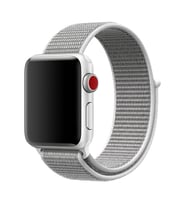 Ally Apple Watch 7-8 45mm 6-5-4 44mm Kayış Kordon Spor Loop 3-2-1 42mm (Beyaz)
