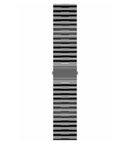 Galaxy Watch 3 45mm KRD-27 Şeffaf Renkli Transparan Silikon Kordon (Siyah)