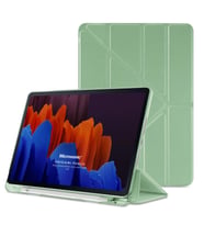 Microsonic Samsung Galaxy Tab A9 Kılıf Origami Pencil Siyah (Açık Yeşil)