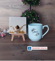 İsme Özel Doğum Günü Hediyesi Fotoğraflı Dekoratif Taş, Kupa Bardak Beyaz Hediye (Model 5)