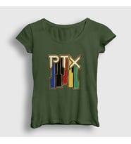 Presmono Kadın Sarı Vintage Pentatonix T-Shirt 75732tt (Haki)