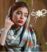 HARİKA PELUŞ  Broş (Yaka İğnesi) (Krem)