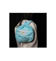 Sanrio Kawai Karrakterleri Kitty -melody -kuromi Peluş Sırt Çantası (Mavi)