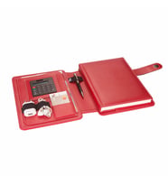 2K Suni Deri Telefon Kılıfı Kapaklı Organizer TARİHSİZ ÇİZGİLİ DEFTERLİ -  İç Defter Ölçüsü 17*24 cm. Ürün Ölçüsü 20X26 cm. (Kırmızı)
