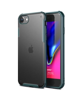 Microsonic Apple iPhone SE 2020 Kılıf Frosted Frame (Yeşil)