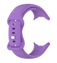 Microsonic Google Pixel Watch Kordon, Silicone Sport Band Turuncu (Lila)