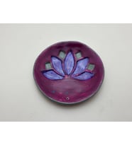 Lotus Desenli Tütsülük - hediyelik kutusunda - hediyeli (Bordo)