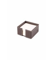Masaüstü Deri Küp Notluk Desktop Organizer Rainbow Vegan 5x10x10 cm (KAHVE)