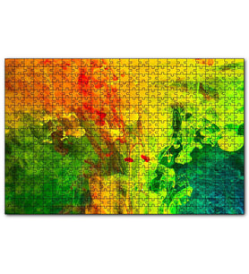 Cakapuzzle Suda Çöken Renkli Boyalar  Puzzle Yapboz MDF (Ahşap) (1000 Parça)