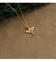 DKMN Gümüş Last of Us Ateş Böcekleri Sembol Kolye Unisex Gümüş Kolye (Rose)