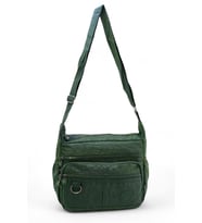 Klinkır Bayan Postacı Çanta Çok Cepli Yağmur Geçirmez Kadın Çanta Çapraz Askılı Omuz 25*20 Cm (Yeşil)