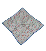 Mısırlı Eşarpları  Silky Cocoon Eşarp (Beyaz-Mavi)