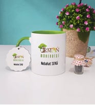 Orman Mühendisi Kupa Bardak ve Anahtarlık (Yeşil)