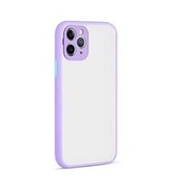 Apple iPhone 12 Pro Max Kılıf Köşeleri Airbagli Silikon Kılıf (Lila)