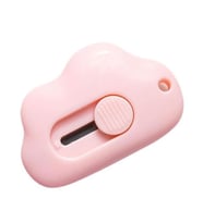Taşınabilir Sevimli Bulut Şeklinde Falçata - Maket Bıçağı 3 Renk 1 Adet Gönderilecek (Pembe)