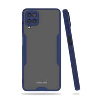 Galaxy M12 Kılıf Zore Parfe Kenarları Pastel Renk Silikon Kılıf (Lacivert)