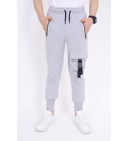 Toontoy Erkek Çocuk Cep Baskılı Eşofman Alt ( Gri-Melanj)