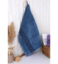 %100 Pamuk 50x70 El Havlusu (Mavi)