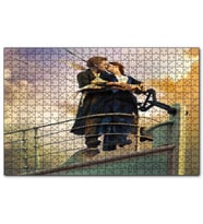 Cakapuzzle Titanic Rose ve Jack Güvertede  Puzzle Yapboz MDF (Ahşap) (500 Parça)