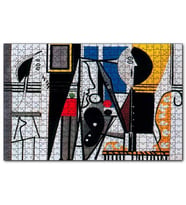 Cakapuzzle Painter and Model 1928 by Pablo Picasso  Puzzle Yapboz MDF (Ahşap) (1000 Parça)