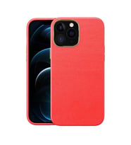 Uyumlu Model Apple iPhone 13 Pro Kılıf Deri Natura Kapak (Kırmızı)