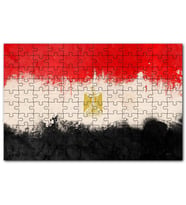 Cakapuzzle Mısır Bayrağı Yağlıboya Modifiye Versiyon Puzzle Yapboz MDF (Ahşap) (255 Parça)