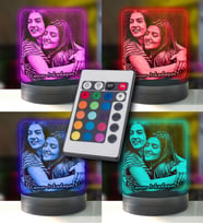 Arkadaşa Hediye Mini Kare 3d Modelli Gece Lambası (Karışık)
