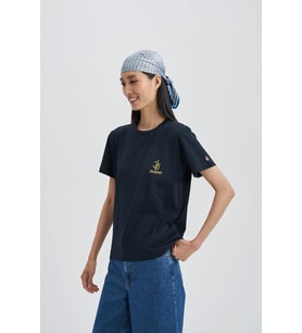 Smart Devil Kadın Taş T-Shirt (Lacivert)