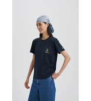 Smart Devil Kadın Taş T-Shirt (Lacivert)