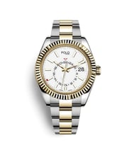 Rolex Model Çelik Kordon Erkek Kol Saati (Altın-Gümüş)