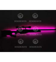 Awm Sniper Led Işıklı Tablo (Pembe)