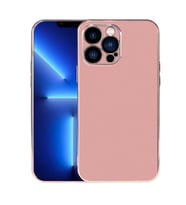 iPhone 13 Pro Kılıf Viyana Yüzeyi Buzlu Transparan Tasarım Kılıf (Rose)
