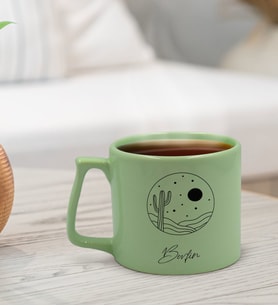 BK Gift Kişiye Özel İsimli Pastel Yeşil Middle Kupa Bardak, Arkadaşa Hediye, Ev Hediyesi, Doğum Günü Hediyesi, Ofis Hediyesi (Model 5)