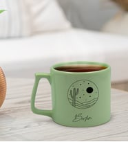 BK Gift Kişiye Özel İsimli Pastel Yeşil Middle Kupa Bardak, Arkadaşa Hediye, Ev Hediyesi, Doğum Günü Hediyesi, Ofis Hediyesi (Model 5)